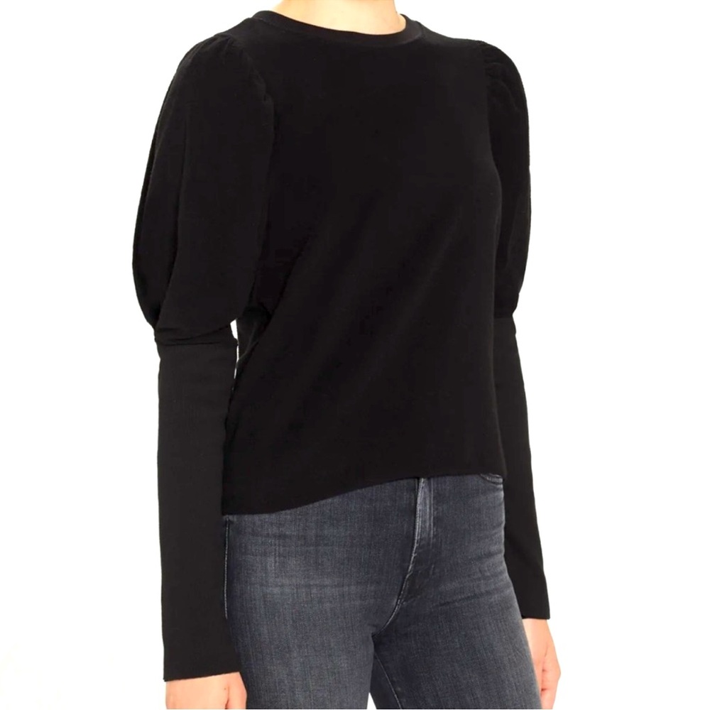 Goldie Lewinter Reverse French Terry Puff Sleeve Sweatshirt XS